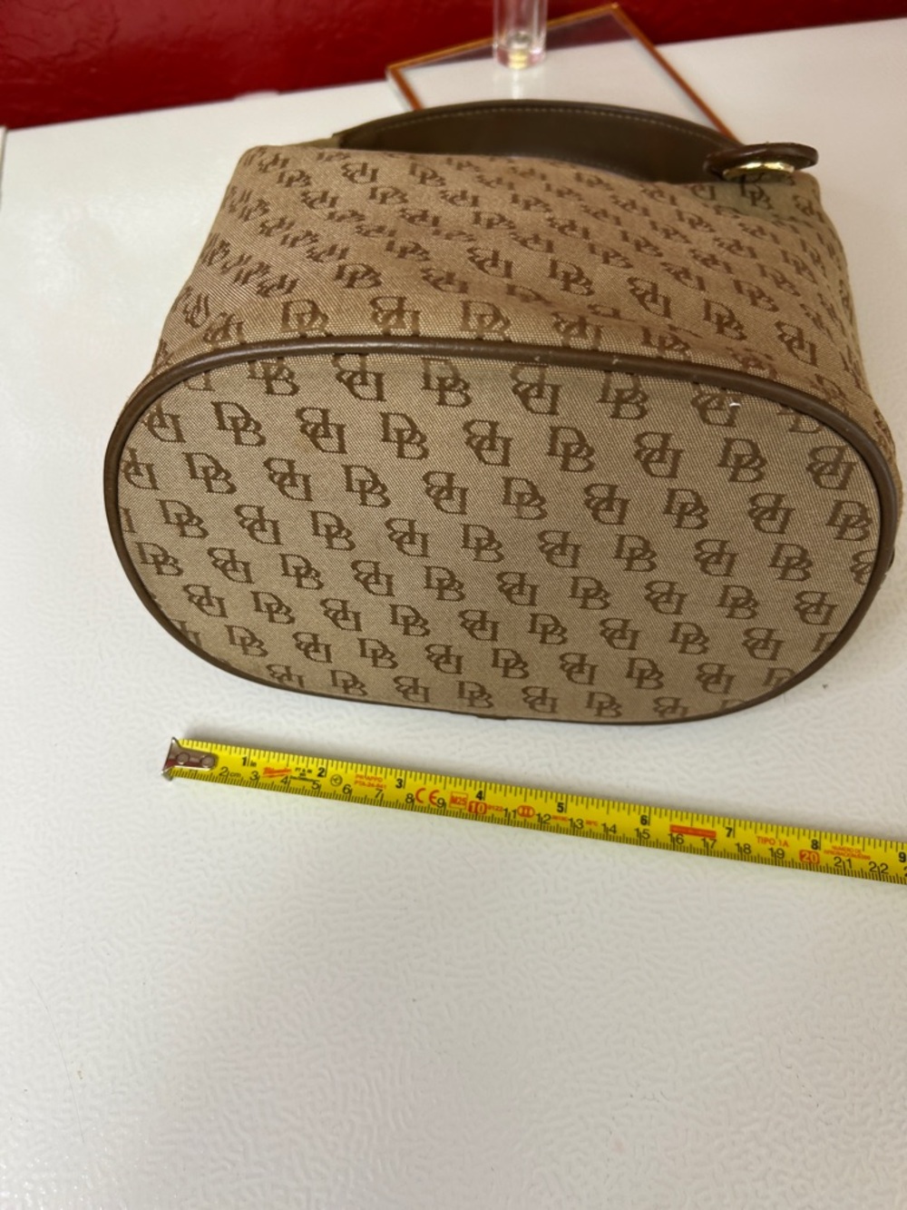 Dooney & Bourke Brown Logo Mini Hobo Shoulder Bag - Picture 7 of 9